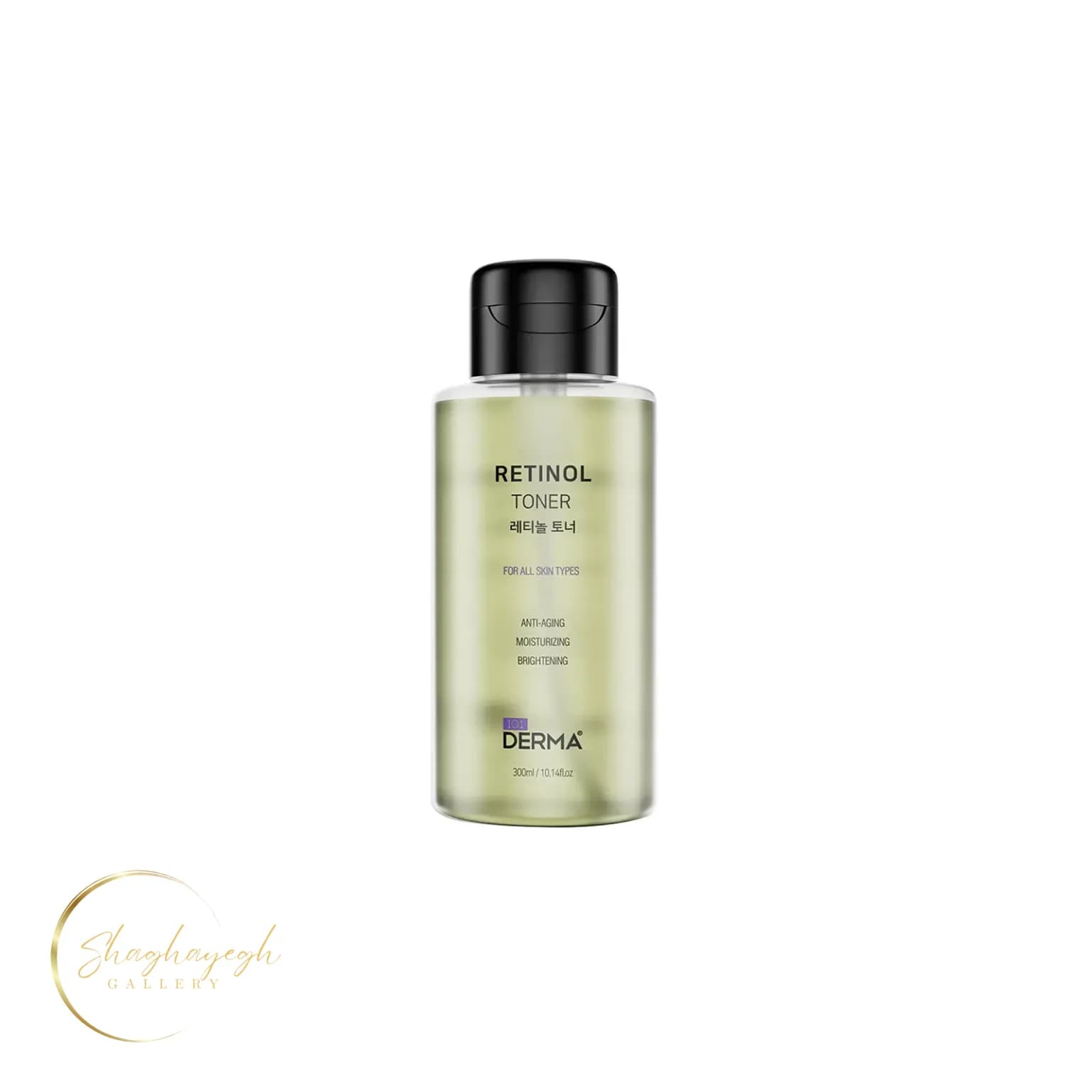 تونر ضدچروک و روشن‌کننده رتینول 101 درما حجم 300 میل Derma101 Retinol Anti-Aging Toner