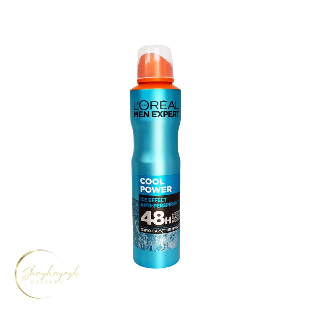 اسپری ضدتعریق لورآل من اکسپرت کول پاور 48 ساعته 250 میل L’Oréal Men Expert Cool Power 48H