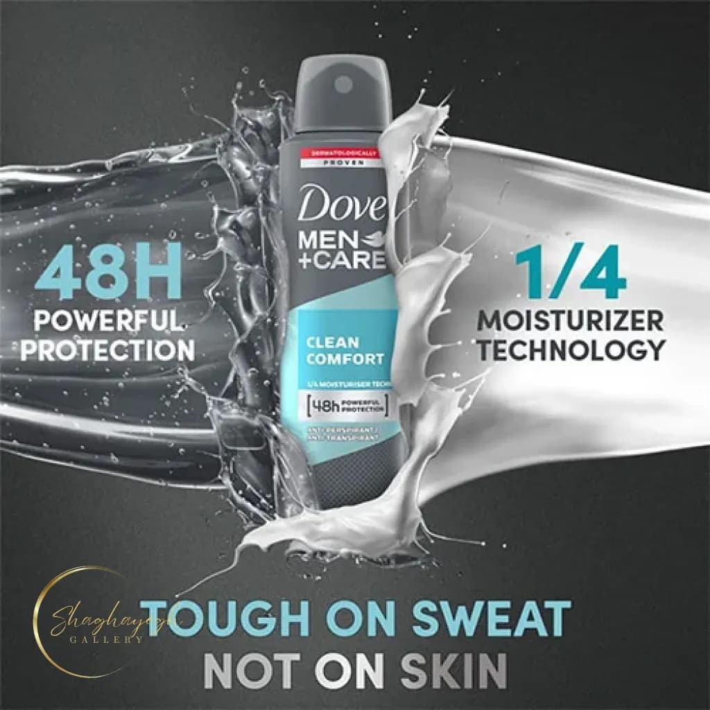 اسپری ضدتعریق مردانه داو Clean Comfort 48 ساعته 250 میل — تصویر ۳