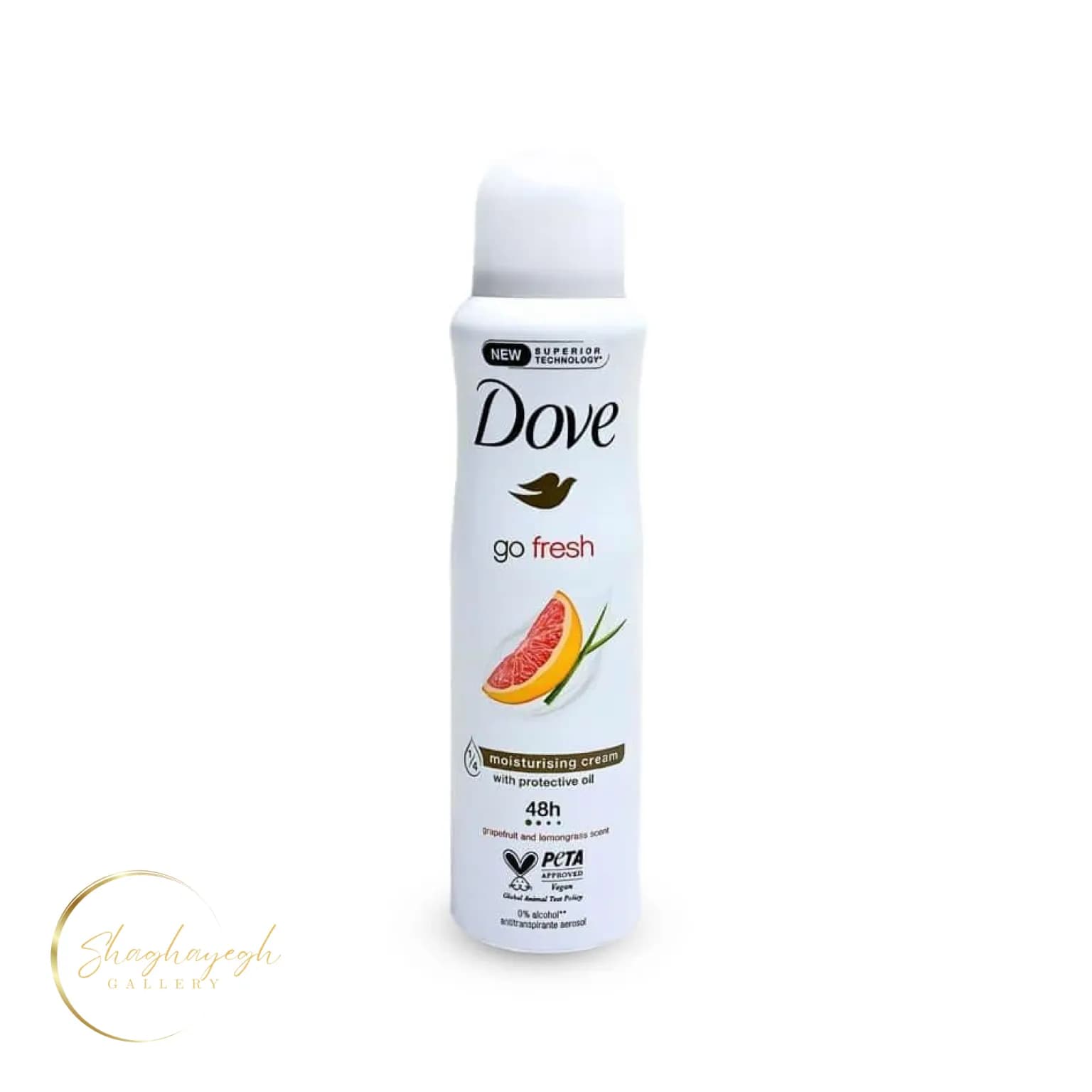 اسپری ضدتعریق داو گو فرش با رایحه گریپ‌فروت و علف لیمو Dove Go Fresh Grapefruit & Lemongrass 48H