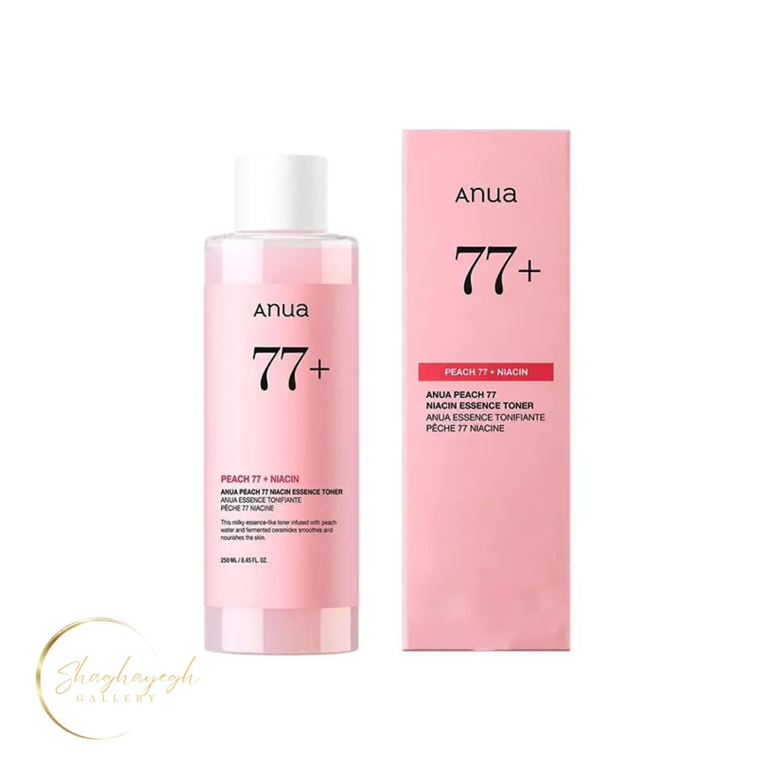 تونر روشن‌کننده و آبرسان هلو و نیاسین آنوا Anua Peach 77+ Niacin Essence Toner 250ml