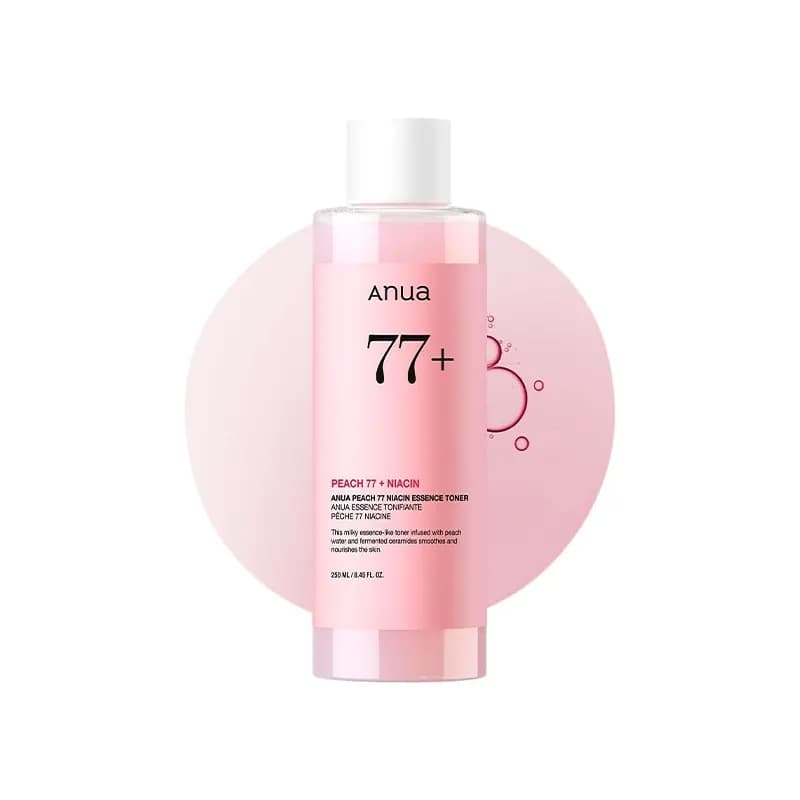 تونر روشنکننده و آبرسان هلو و نیاسین آنوا Anua Peach 77+ Niacin Essence Toner 250ml — تصویر ۳