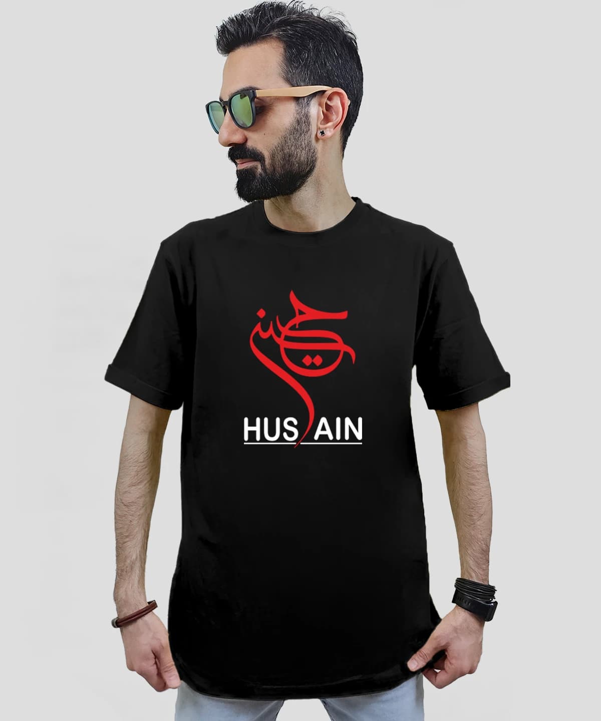 تیشرت مردانه و زنانه مذهبی طرح حسینی | HUSAIN