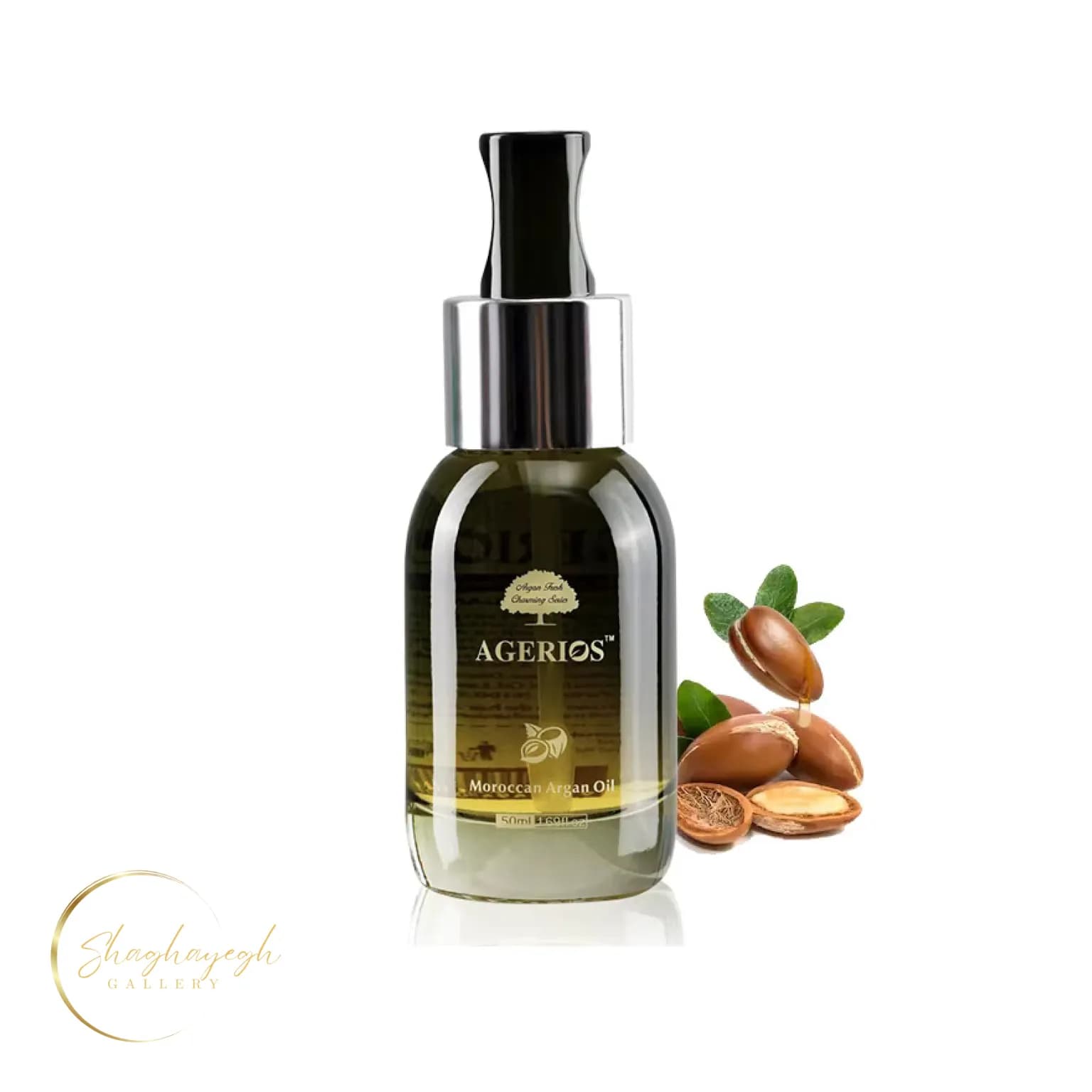 روغن آرگان خالص آگریوس برای مو و پوست Agerios Moroccan Argan Oil 50ml