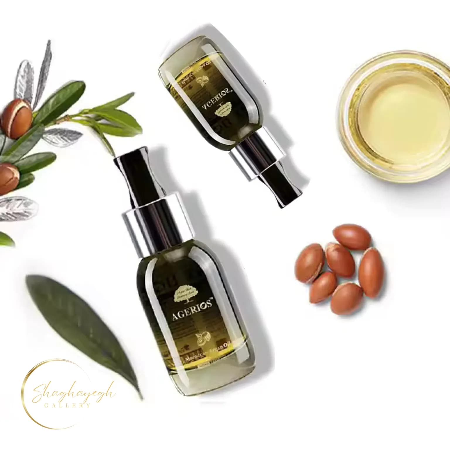 روغن آرگان خالص آگریوس برای مو و پوست Agerios Moroccan Argan Oil 50ml — تصویر ۲