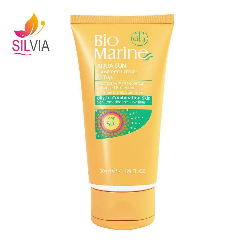 کرم ضد آفتاب فاقد چربی پوست چرب و جوشدار SPF50 بی رنگ بایومارین 50 میل — تصویر ۲