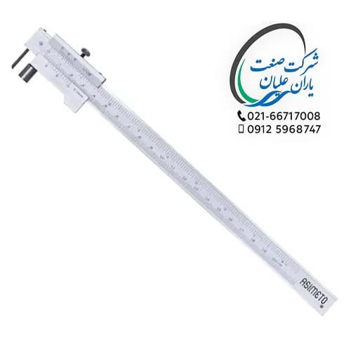 کولیس خط کشی دقت 0/1 سایز 400-0 آسیمتو