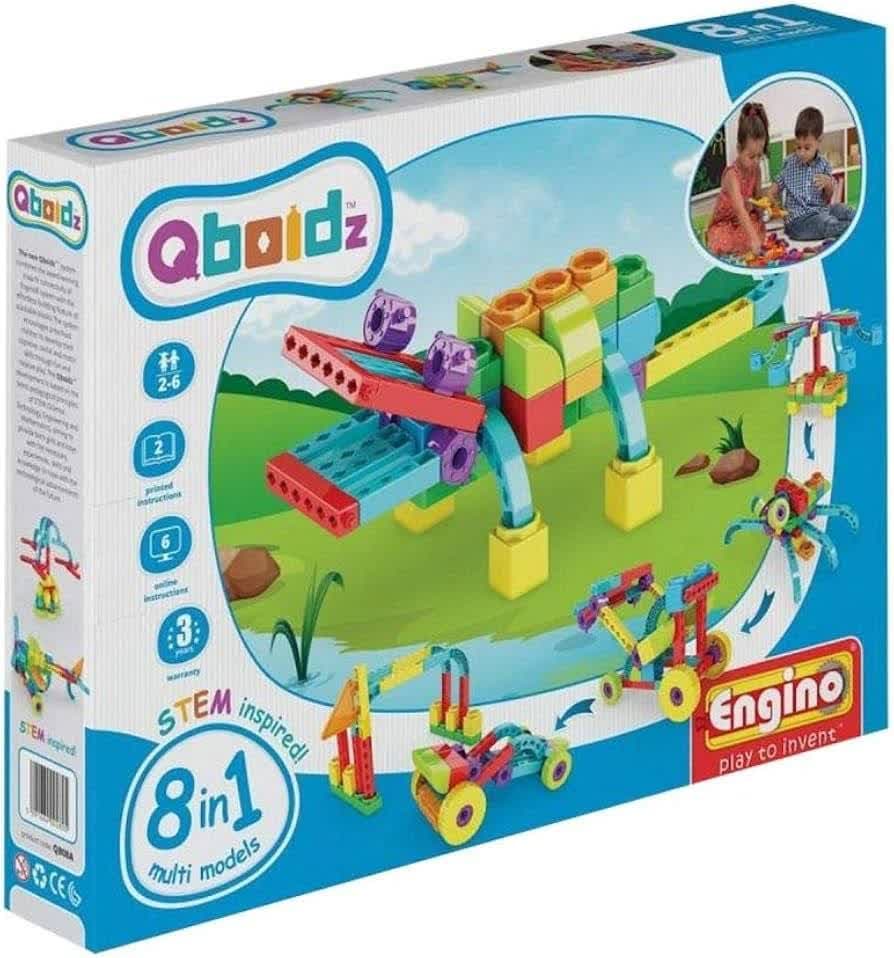 اسباب بازی ساختنی استم Qboidz مدل تمساح برند Engino کد A08