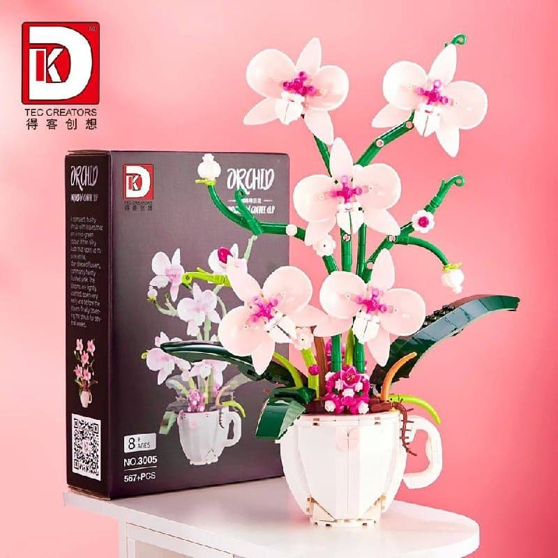 لگو گل ارکیده مدل گیاه بونسای کد 3005 — تصویر ۲