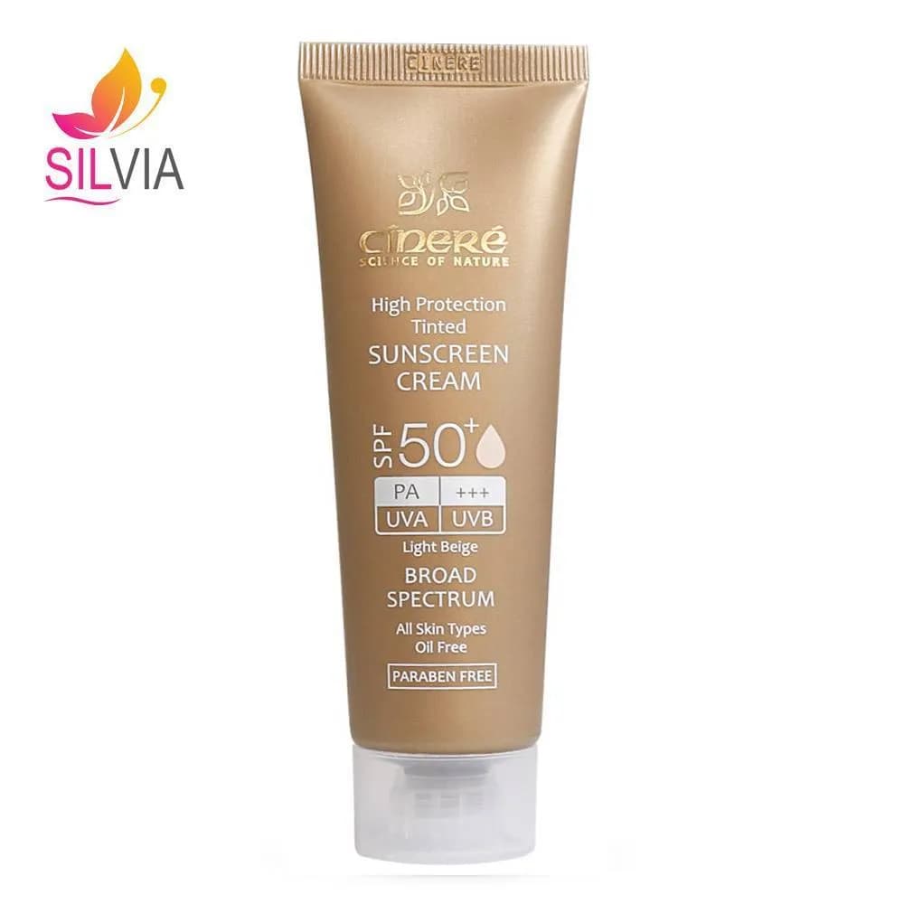 کرم ضد آفتاب رنگی SPF50 بژ روشن سینره 50 میل — تصویر ۲