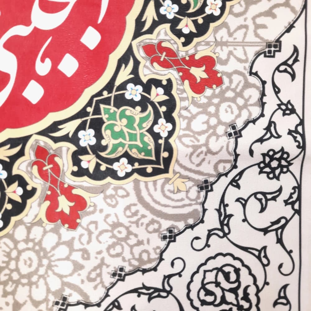 کتیبه ستونی آخر صفر مخمل یا علی ابن موسی الرضا یا رسول الله یا حسن ابن علی المجتبی کد51604 — تصویر ۲