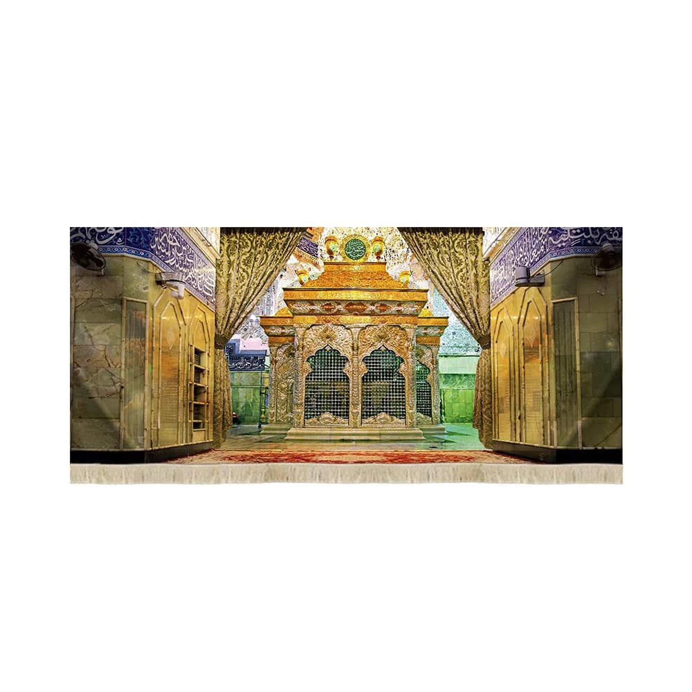 کتیبه مخمل تصویری ضریح حرم امام حسین علیه السلام کد 51573