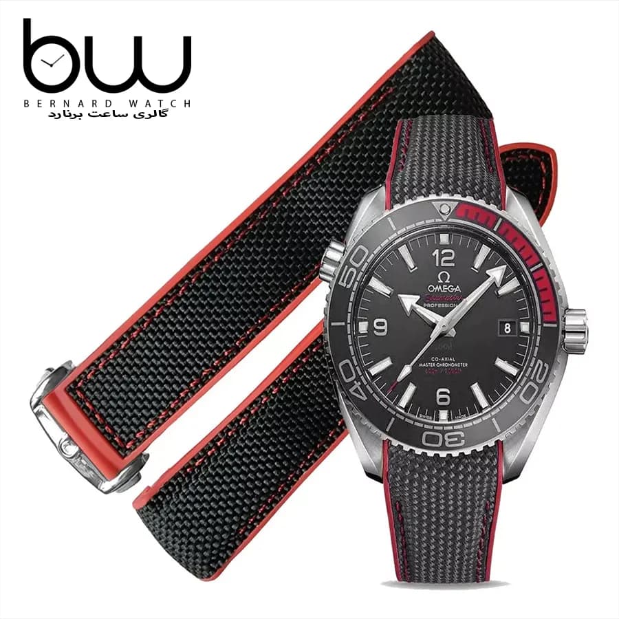 بند ساعت مچی امگا قرمز|OMEGA Strap