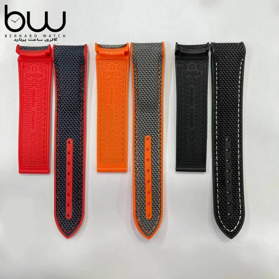 بند ساعت مچی امگا نارنجی|OMEGA Strap — تصویر ۲