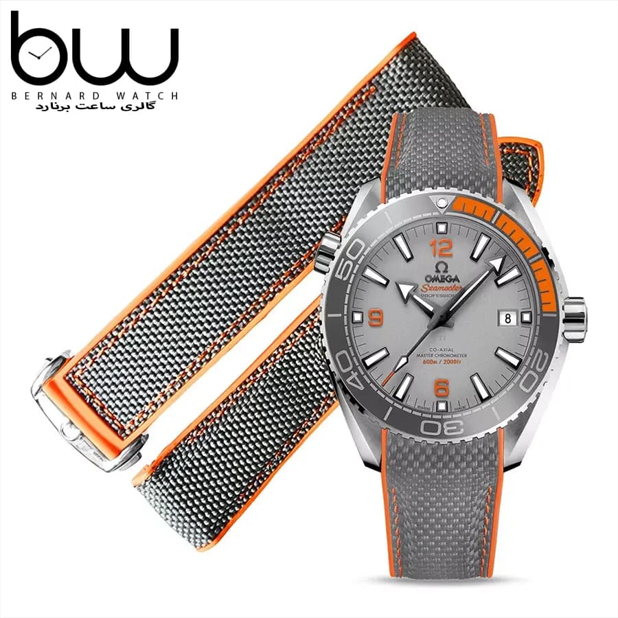 بند ساعت مچی امگا نارنجی|OMEGA Strap