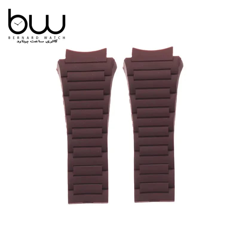 بند رابر ساعت مچی پورشه دیزاین قهوه ایی| Porsche Design P6620 Strap