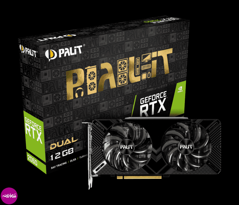 کارت گرافیک مدل GeForce RTX 2060 Dual 12GB پلیت