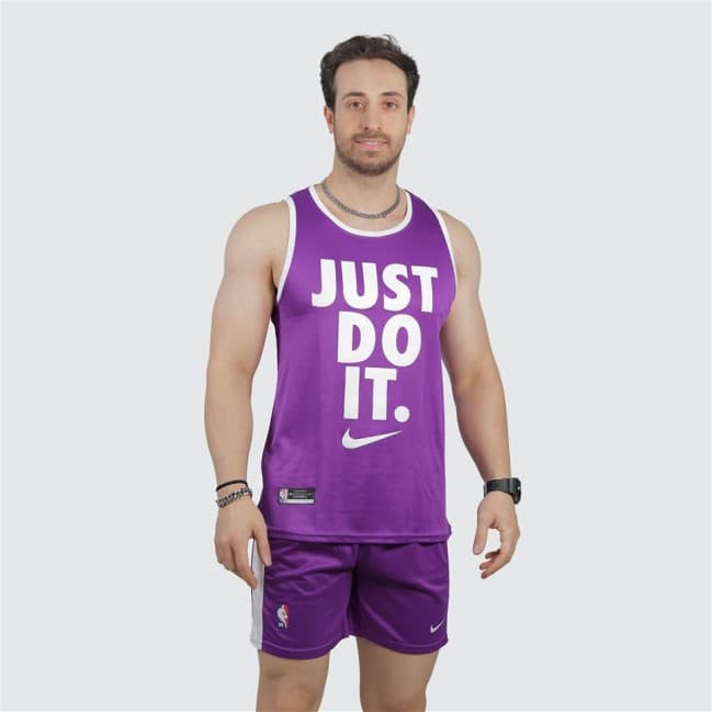 ست مردانه تاپ حلقه ای و شلوارک سوزنی just do it کد 51010 تکی — تصویر ۶