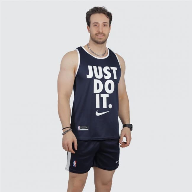 ست مردانه تاپ حلقه ای و شلوارک سوزنی just do it کد 51010 تکی — تصویر ۷