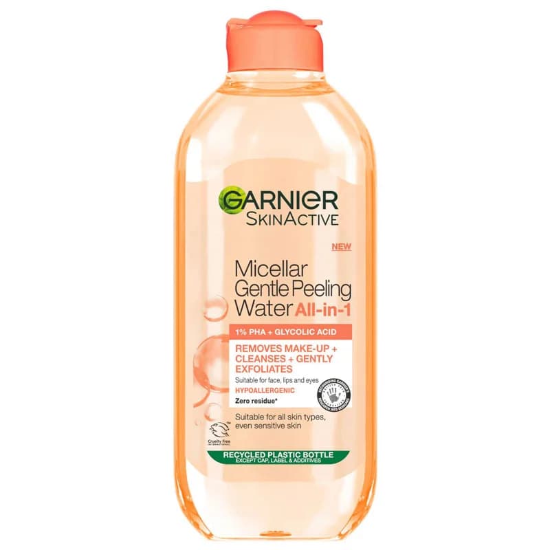 میسلار واتر لایه بردار گلیکولیک اسید و PHA 1% گارنیر Garnier حجم 400 میل