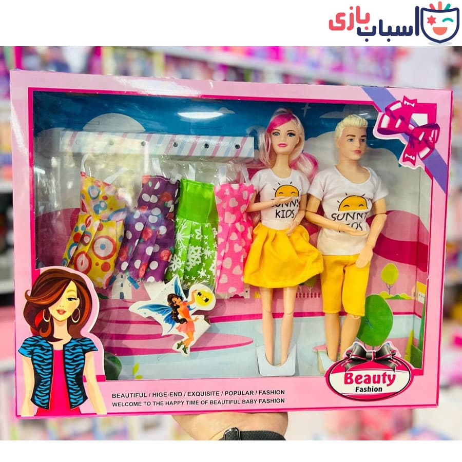 عروسک باربی زن و مرد با لباس 1041