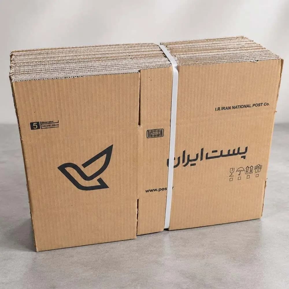 کارتن پستی سایز 5 بسته 20 عددی ابعاد (35 × 25 × 20) سانت — تصویر ۳