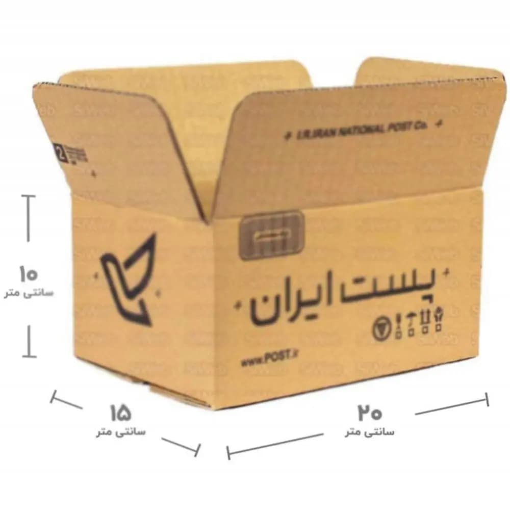 کارتن پستی سایز 2 بسته 40 عددی ابعاد (20 × 15 × 10) سانت — تصویر ۲