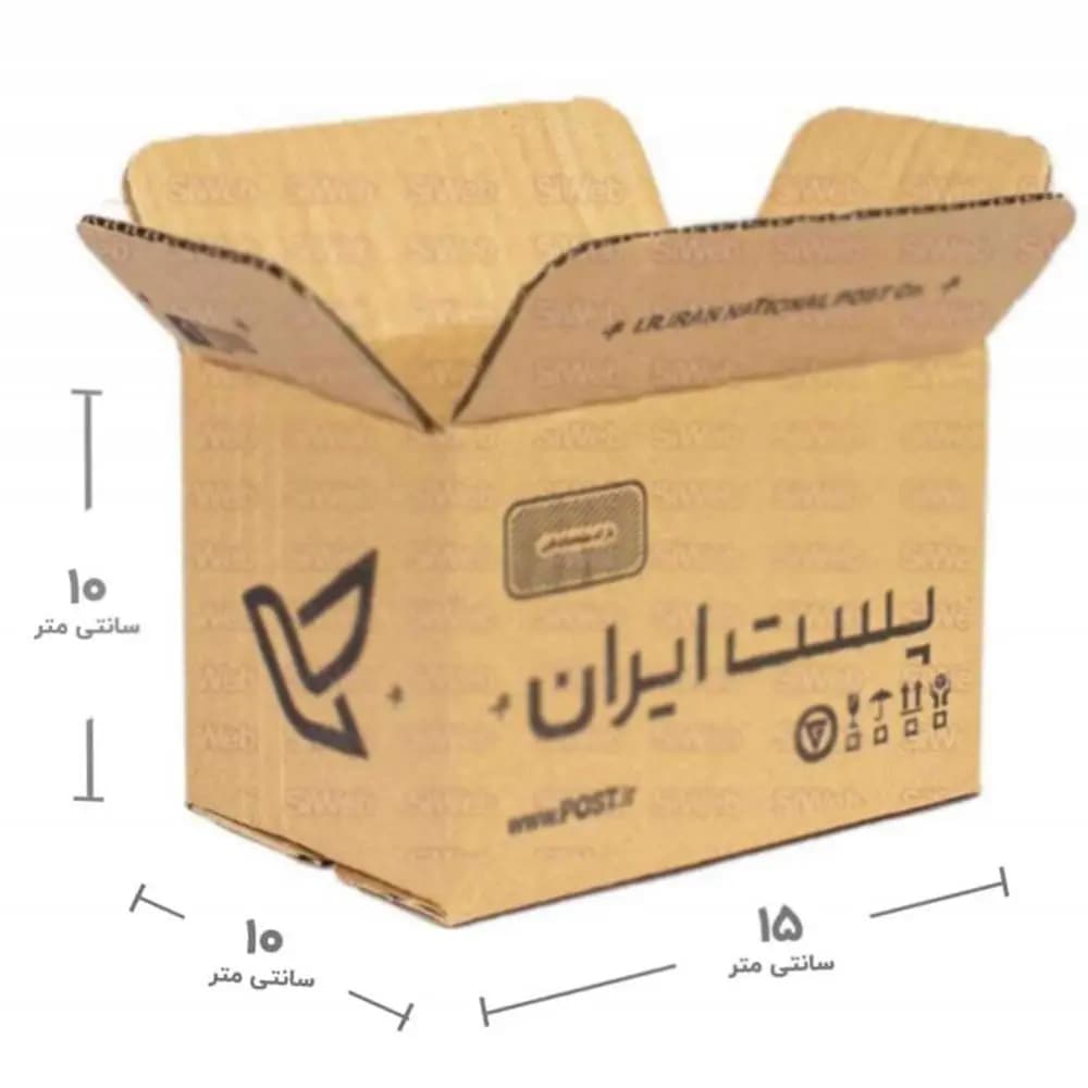 کارتن پستی سایز 1 بسته 40 عددی ابعاد (15 × 10 × 10) سانت — تصویر ۲