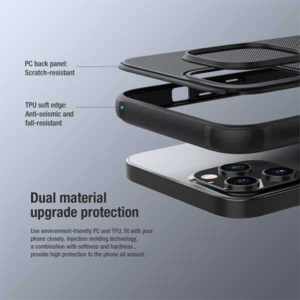 قاب مگنتی نیلکین مدل Super Frosted Shield Pro Magnetic مناسب برای iPhone 13 Pro — تصویر ۶