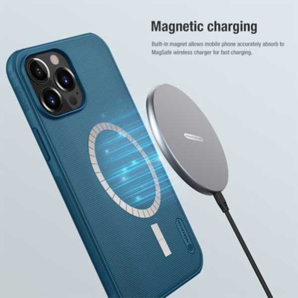 قاب مگنتی نیلکین مدل Super Frosted Shield Pro Magnetic مناسب برای iPhone 13 Pro — تصویر ۴