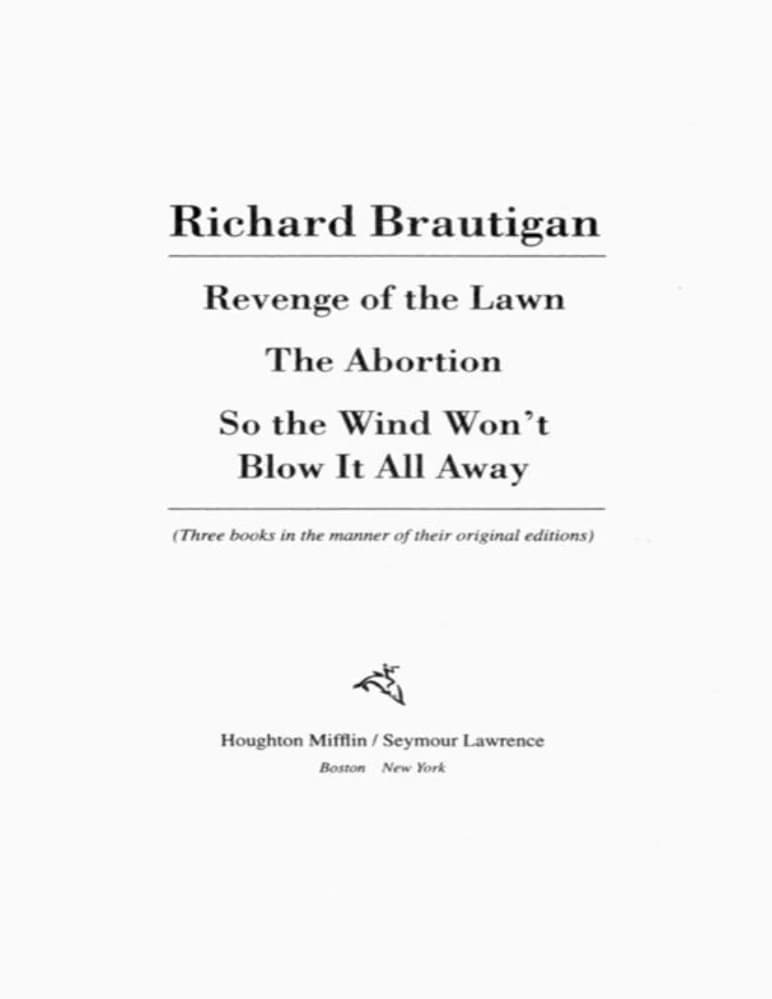 کتاب انتقام چمن (Revenge of the Lawn) نسخه انگلیسی PDF | ریچارد براتیگان