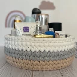 ست نظم دهنده لوازم ارایش تریکو دو عددی گرد — تصویر ۳