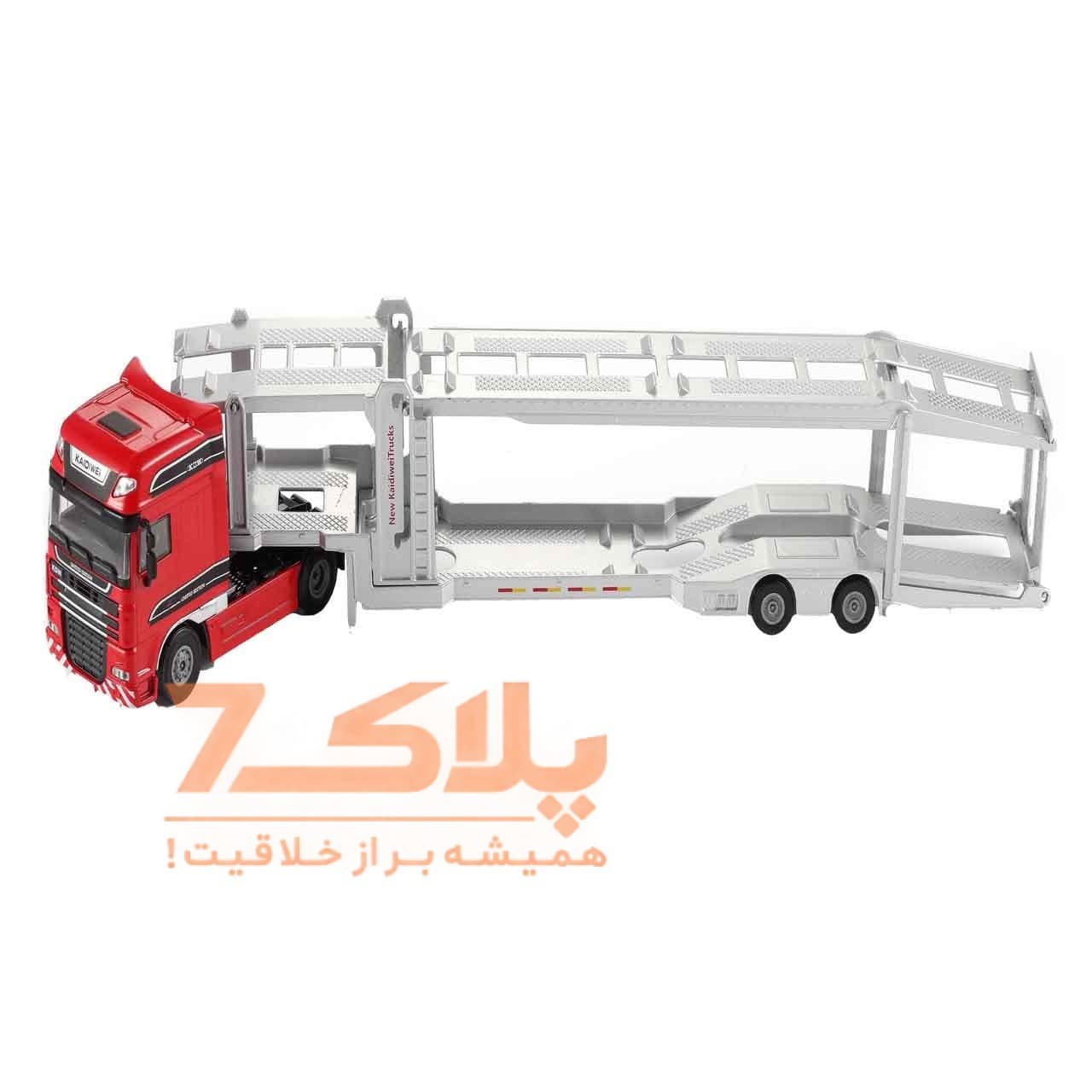 ماشین بازی تریلر فلزی حمل ماشین بوسینی مدل 625043