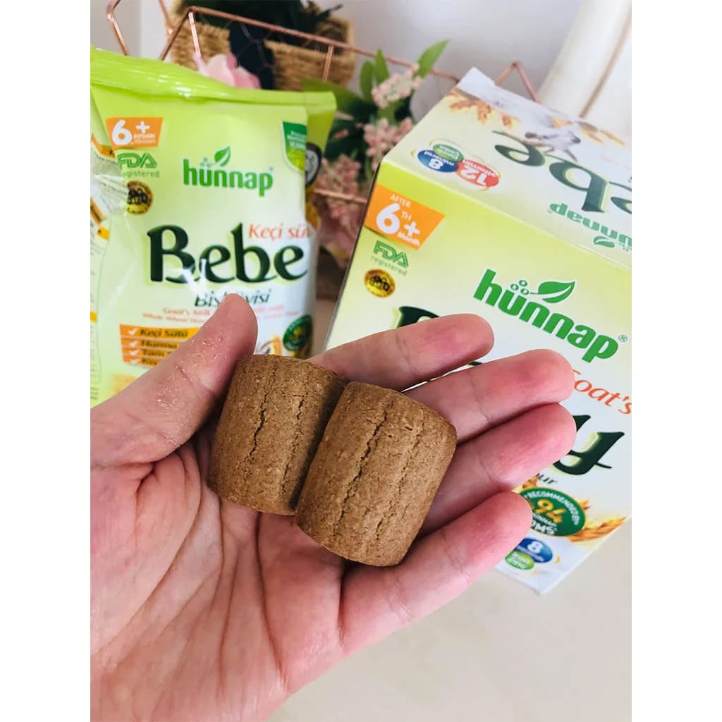 بیسکویت کودک هوناپ شیر بز 6+ماه 200گرم AguBaby — تصویر ۲