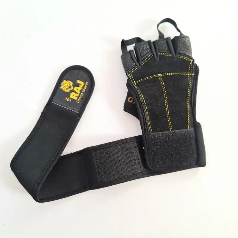 دستکش کف بند بدنسازی راج RAJ وارداتی DB-325 — تصویر ۶