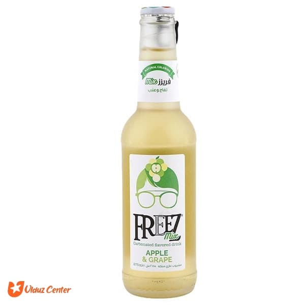 نوشیدنی گازدار Freez mix با طعم سیب و انگور 270 میل