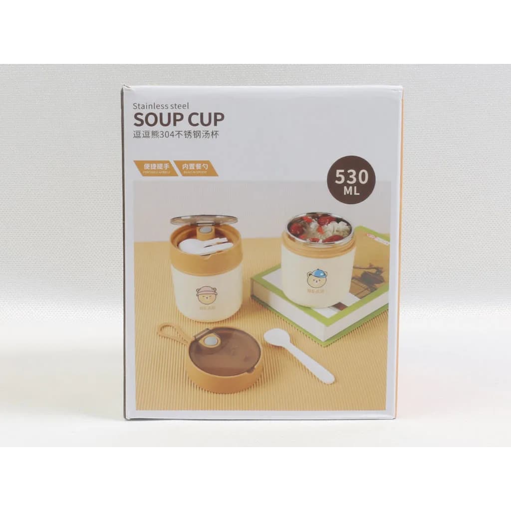 فلاسک غذا استیل طرح خرس Bear Soup Cup — تصویر ۸