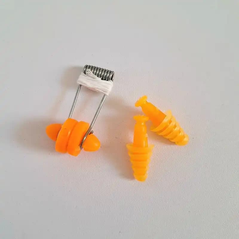 گوش گیر و دماغ گیر شنا سیلیکونی گیره فلزی GD-480 — تصویر ۲