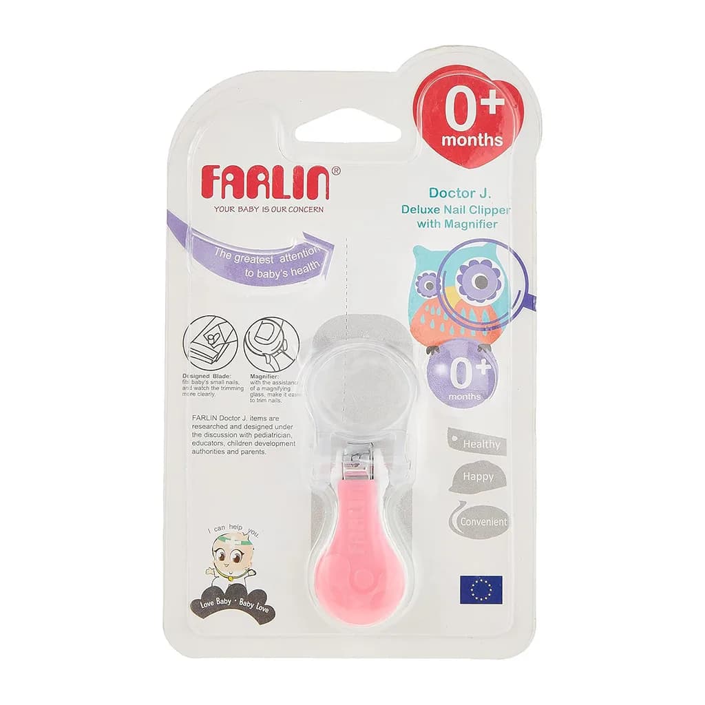 ناخنگیر فارلین Deluxe Nail Clipper With Magnifier ذره بین دار بدنه سفید Farlin