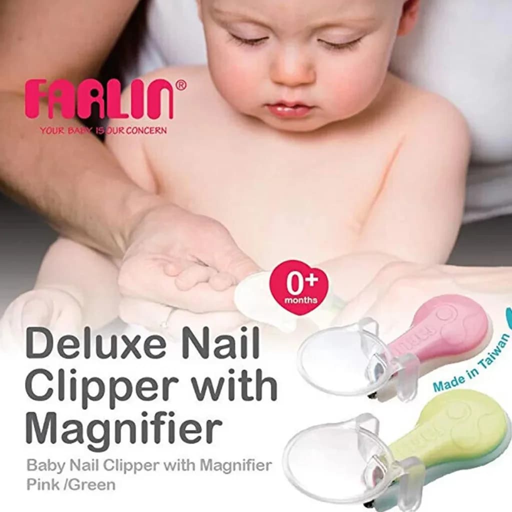 ناخنگیر فارلین Deluxe Nail Clipper With Magnifier ذره بین دار بدنه سفید Farlin — تصویر ۳