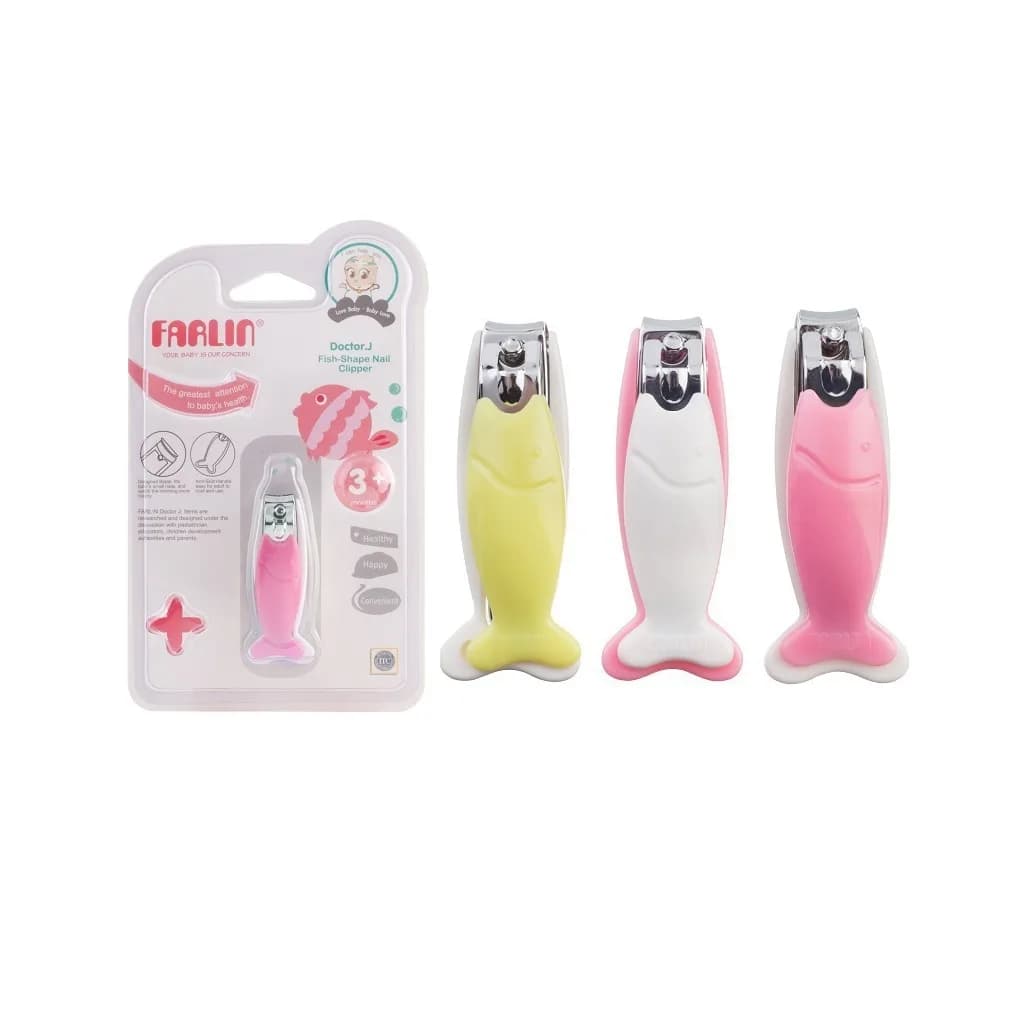 ناخنگیر فارلین Fish Shape Nail Clipper طرح ماهی بدنه سفید Farlin — تصویر ۴