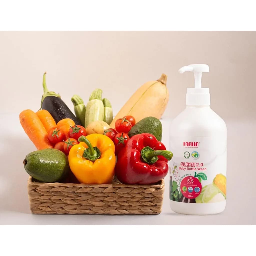 مایع استریل شیشه شیر فارلین 750ml پمپی Farlin — تصویر ۲