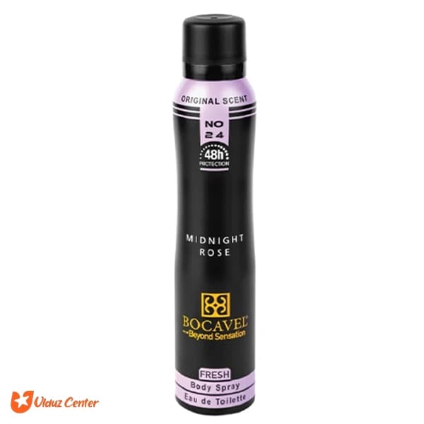 اسپری بدن Bocavel مدل Midnight Rose حجم 200 میل