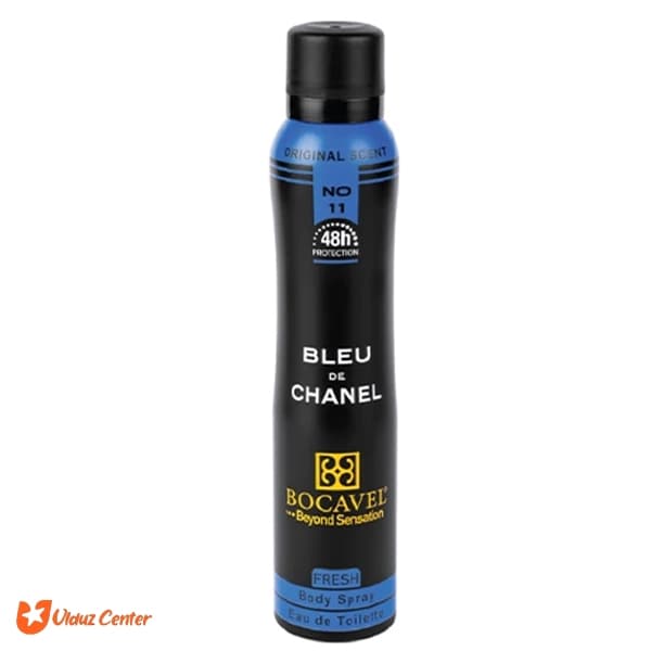 اسپری بدن Bocavel مدل Bleu DE Chanel حجم 200 میل