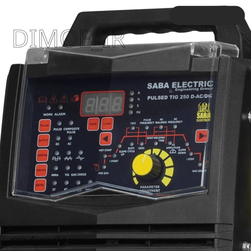 دستگاه جوش آرگون 250آمپر تکفاز صباالکتریک مدل TIG 250D-ACDC — تصویر ۲