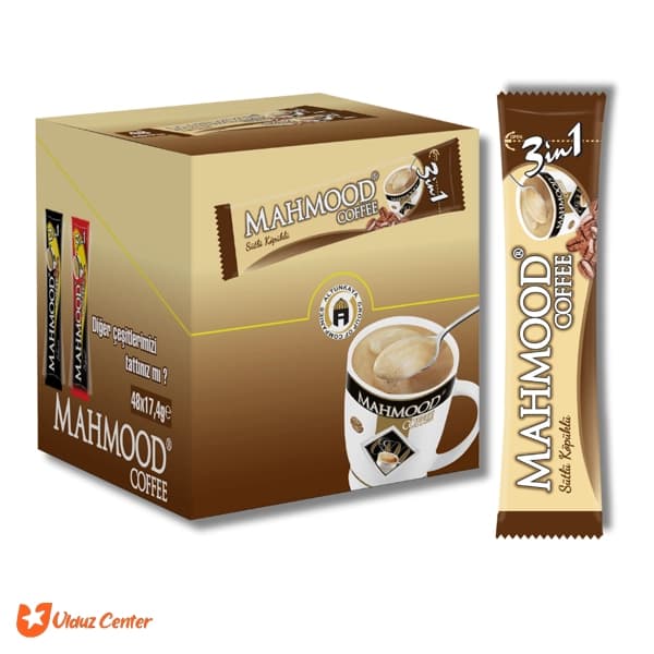 پودر قهوه فوری شیری 3 در 1 Mahmood Coffee بسته 48 عددی