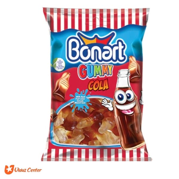 پاستیل میوه ای بونارت مدل Cola وزن 80 گرم