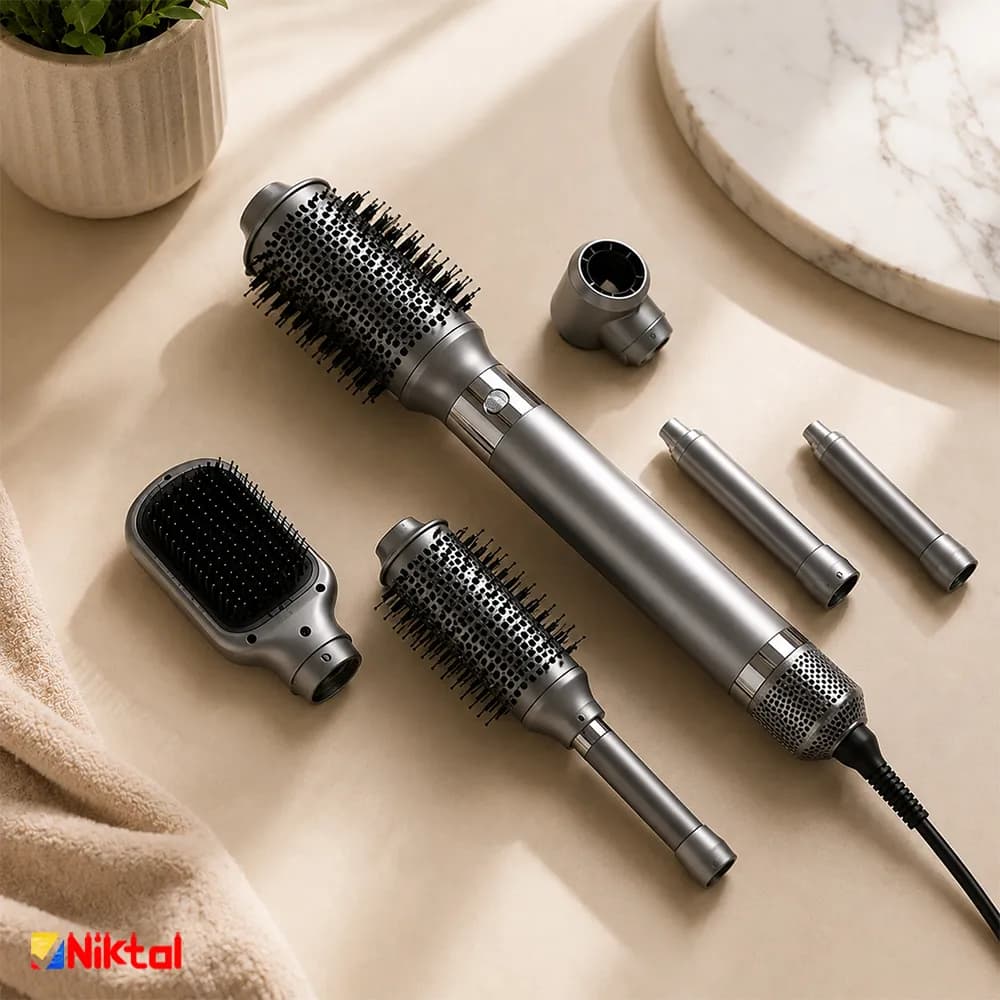 مولتی سشوار برس دار BLDC مک استایلر مدل MC-6768 | سشوار چرخشی حرفه‌ای با 6 سری — تصویر ۴
