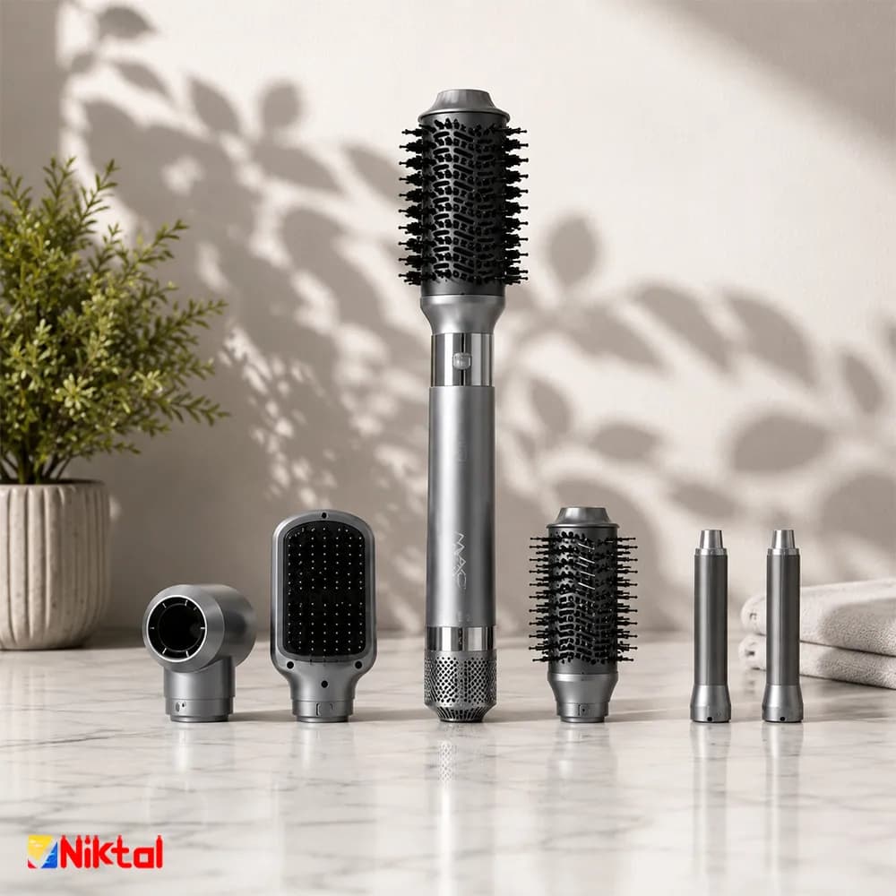 مولتی سشوار برس دار BLDC مک استایلر مدل MC-6768 | سشوار چرخشی حرفه‌ای با 6 سری — تصویر ۳