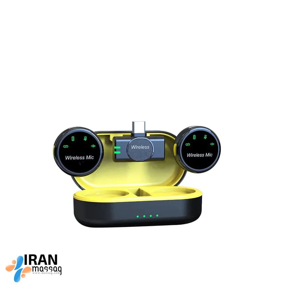 میکروفون یقه‌ای بی‌سیم S2 | با حذف نویز مناسب برای تولید محتوا — تصویر ۹